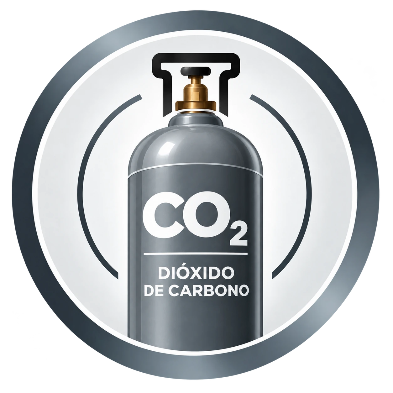 Ilustración de CO₂ industrial